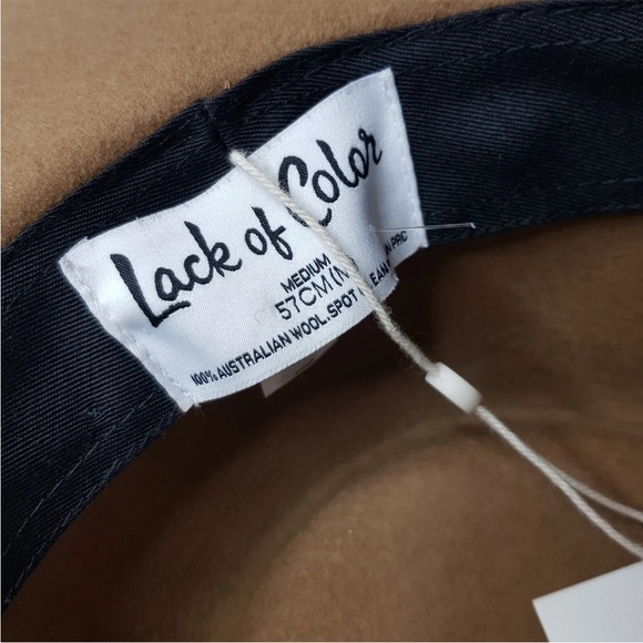 Lack Of Color Caramel Tan Rancher Hat Medium 57cm Wool Western BNWT - Picture 6 of 10